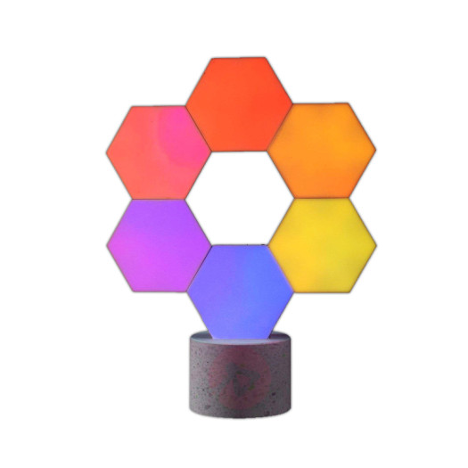 Cololight Pro – Smart LED Light Panels – 6 pcs – Colour Changing Mood Lighting with 16 Million RGB Colours – Works with Alexa and Google Assistant